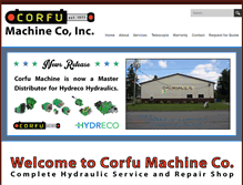 Tablet Screenshot of corfumachine.com